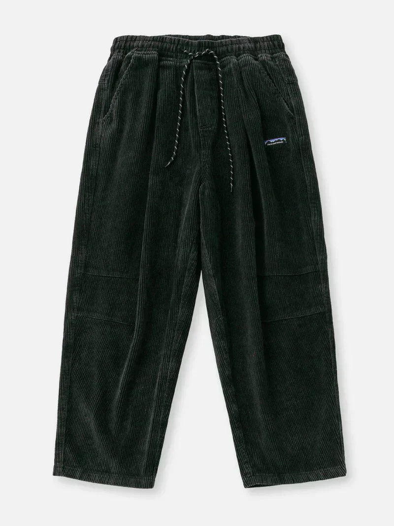 Wohnix - Gerade Hose aus gewaschenem Kordsamt